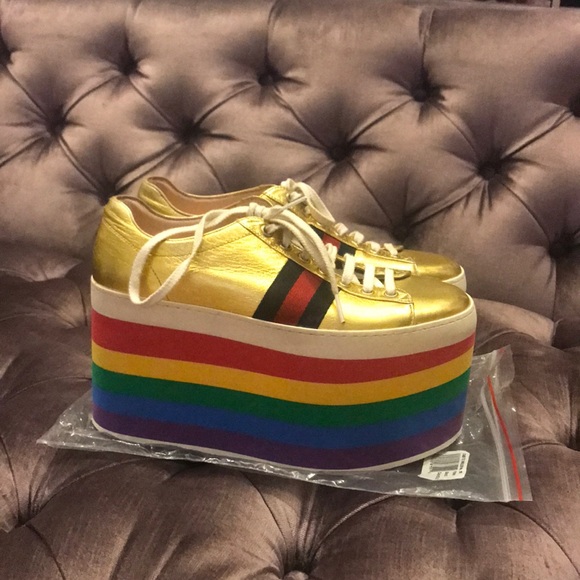 Gucci Shoes - Gucci Multi-Color Sneakers